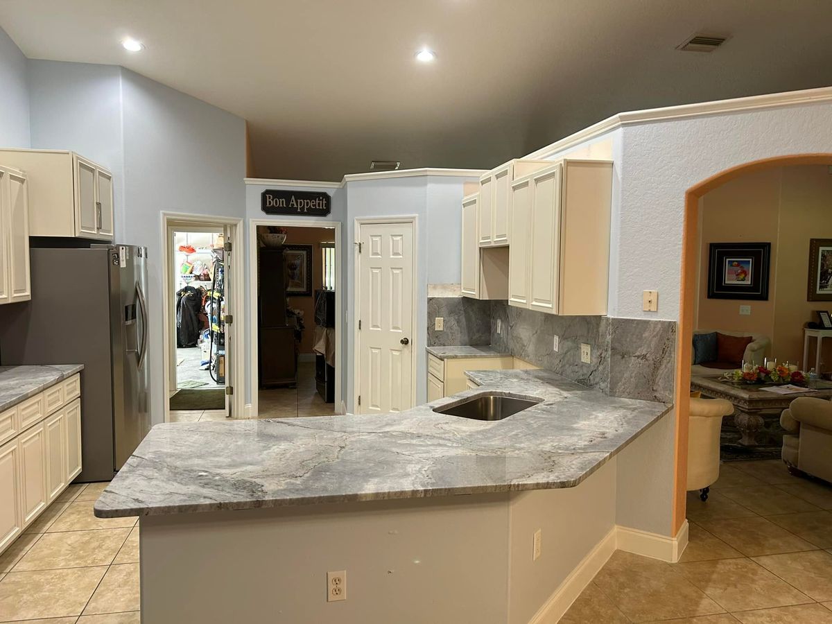 Natural Stone Countertop Installation for Supreme Stone in Ocala, FL