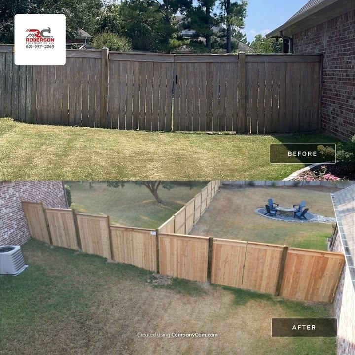 Residential Fence Services for Roberson Construction in Jackson, MS