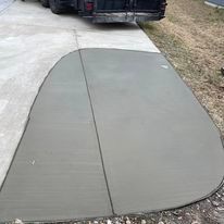 Concrete Driveway Installation for PC Concrete & Design in Austin, TX