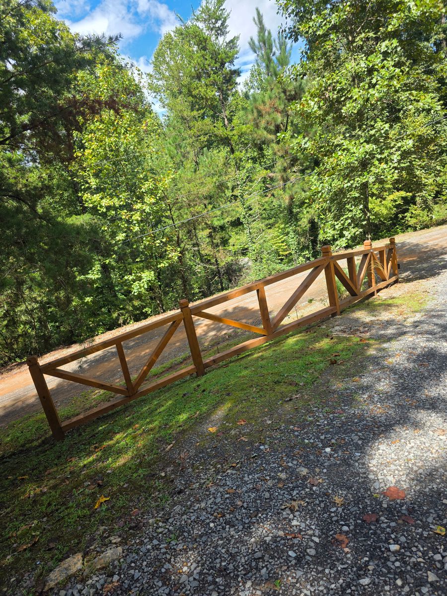 Fence Installation for Blue Expert Remodeling in Ellijay, GA