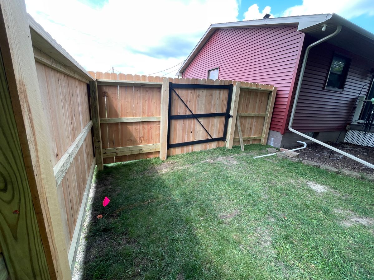 Fence Installation for TMF Services in Lapeer County, MI