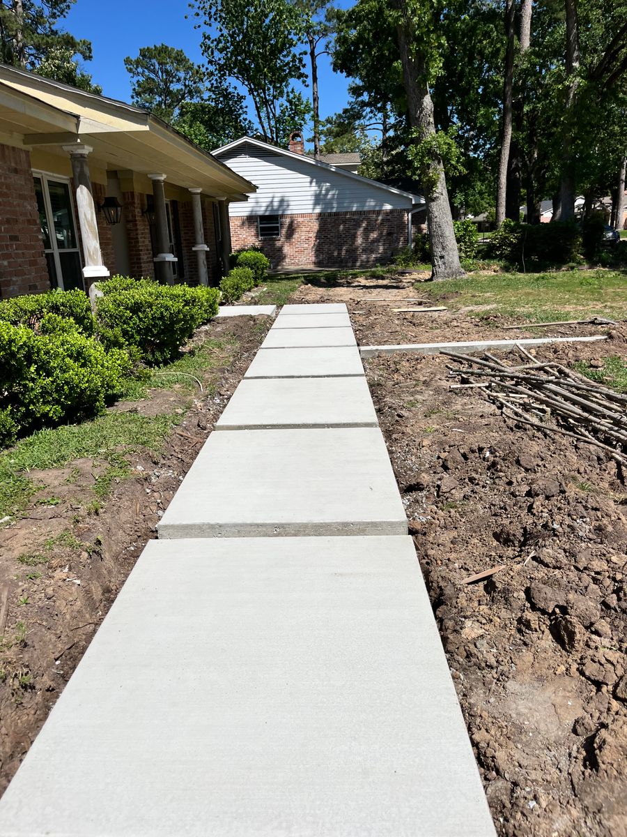 Walkways for BigTex Concrete Construction in Houston, TX