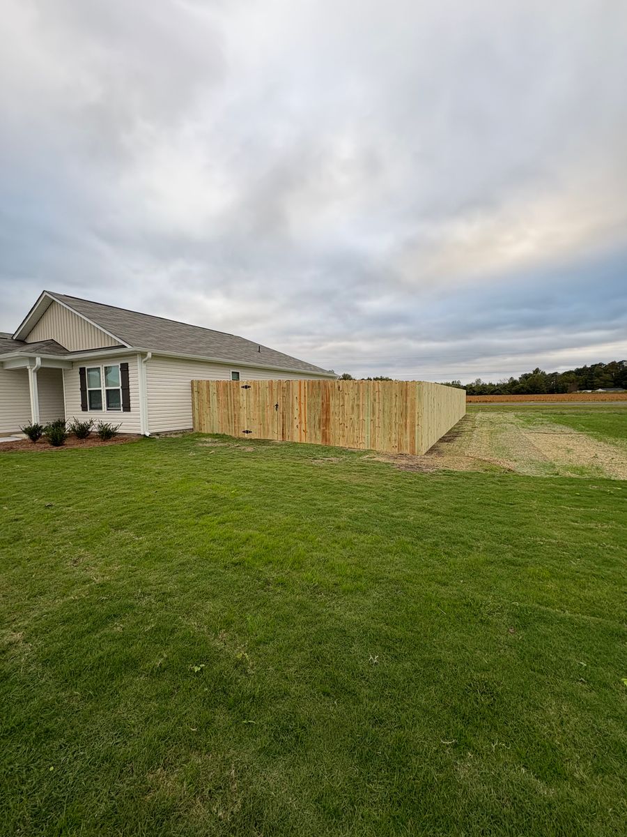 Fence Installation for TG Fencing LLC in Farmville, NC