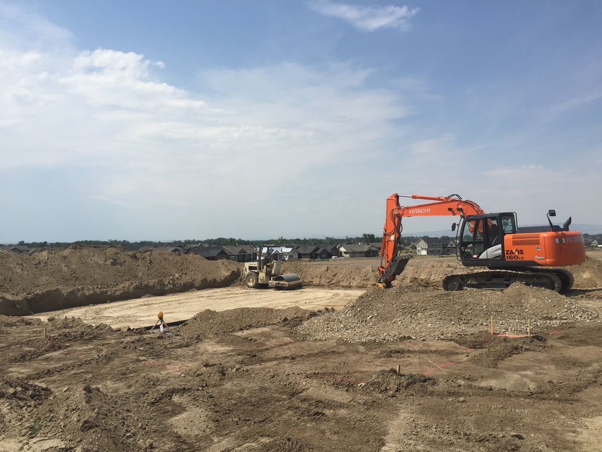 Grading /Dirt Work for R&H Homes in Bozeman, MT