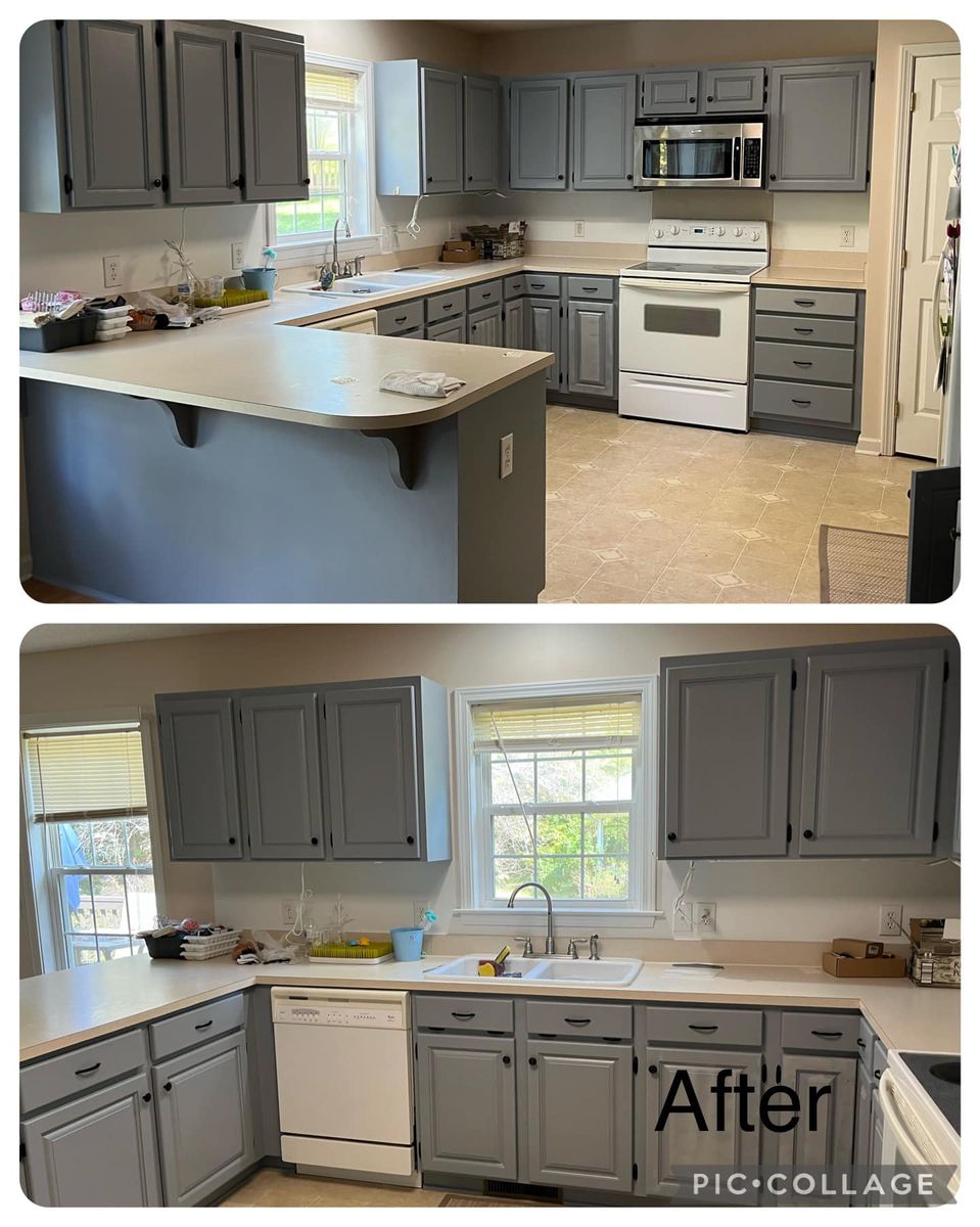 Kitchen and Cabinet Refinishing for Lagos Painting Service in Mooresville, NC