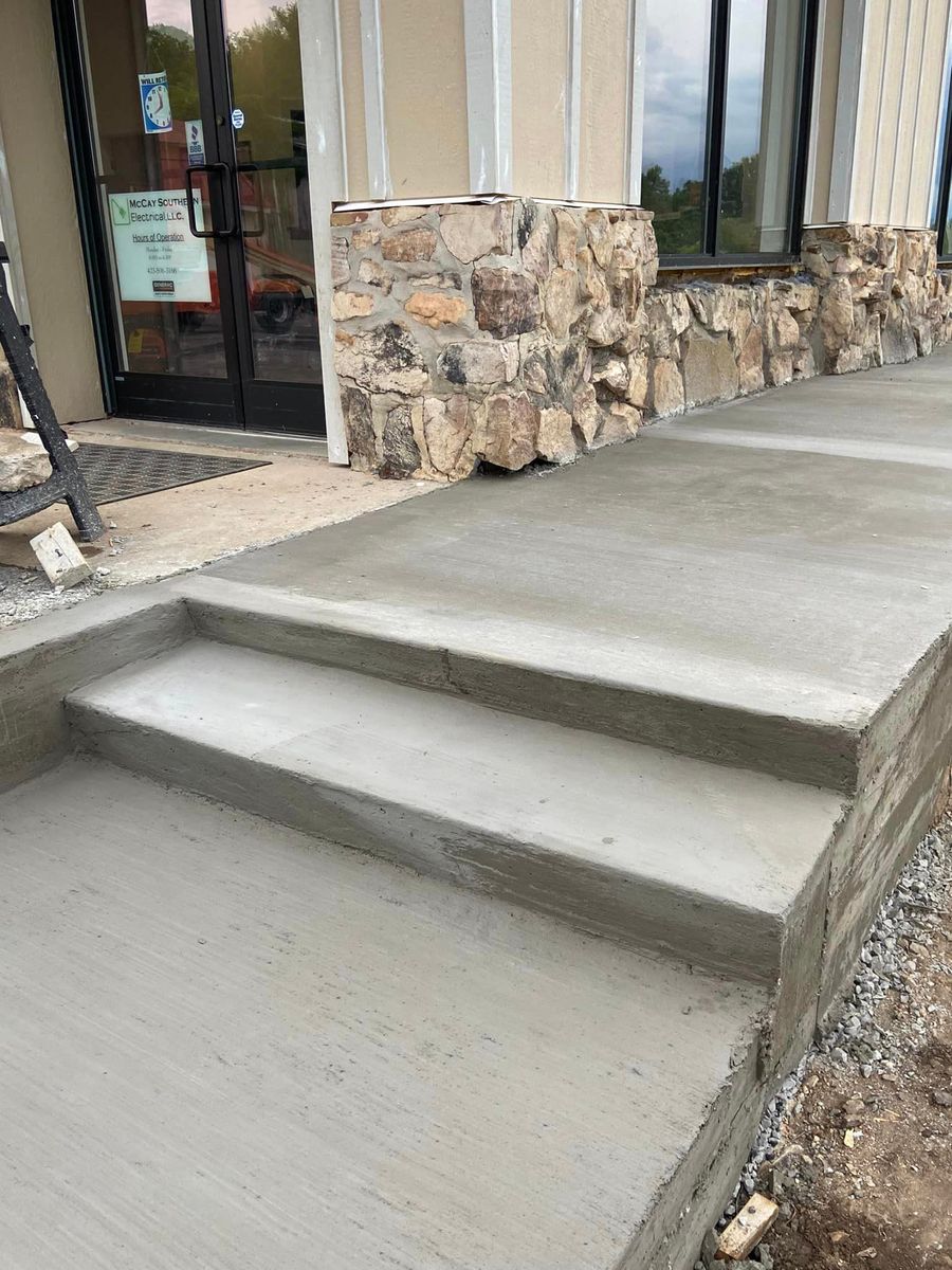 Stair Design & Installation for Miranda's Concrete in Cleveland, TN