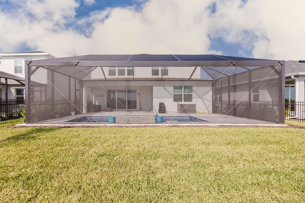 New Pool Cage Construction for Advanced Screen Services LLC in Punta Gorda, FL