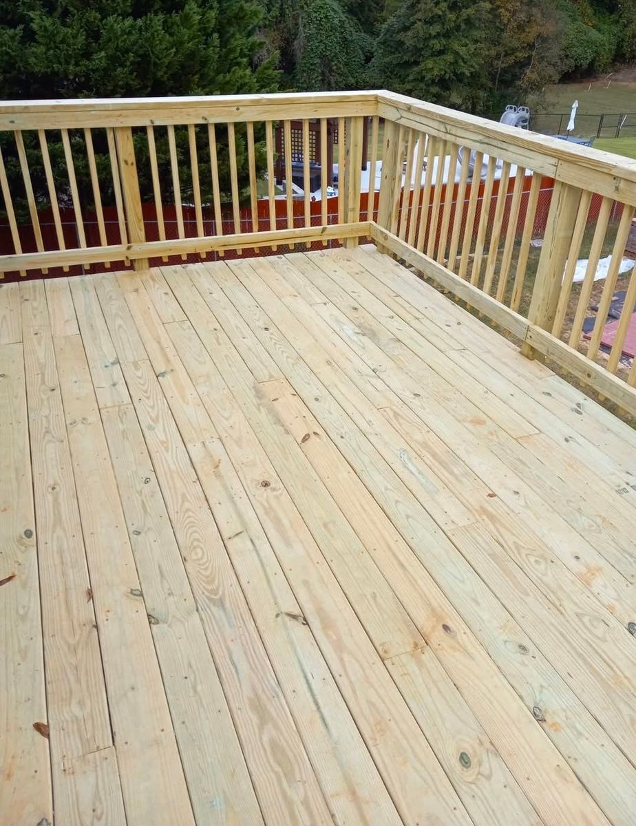 Deck Construction for All Out Construction in Atlanta, GA