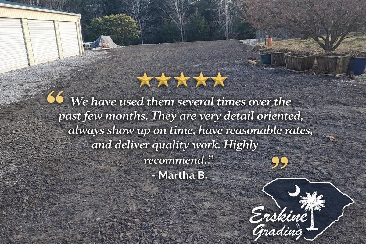 Land Grading for Erskine Grading and Clearing LLC in Anderson,, SC