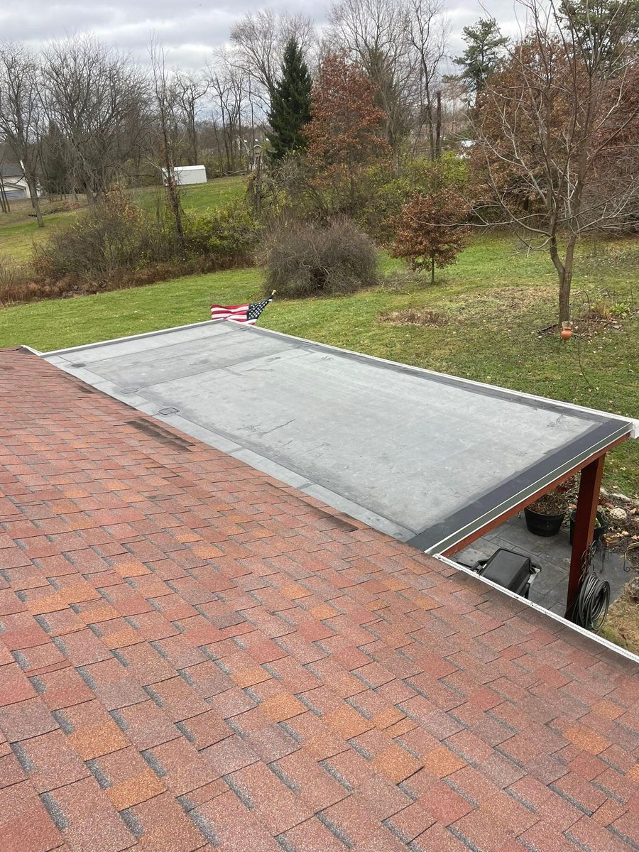 New construction roof installation for Precious Roofing in Madeira, OH