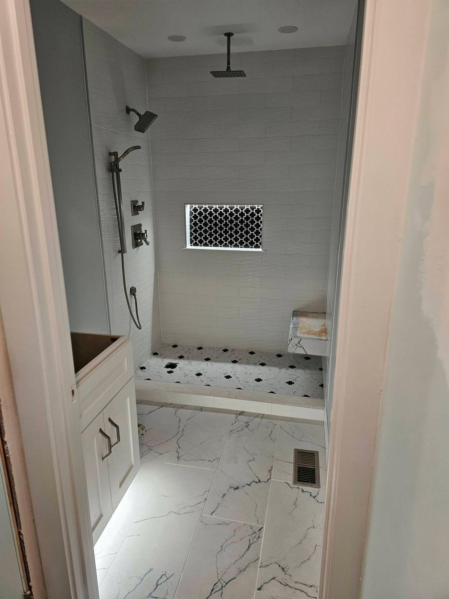 Bathroom Renovation for DL Construction & Flooring in Morehead City, NC