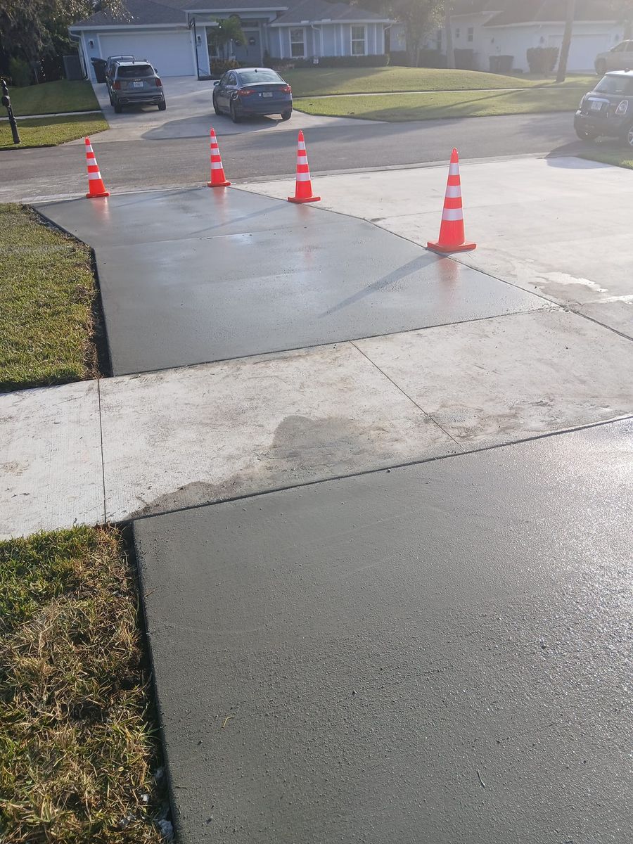 Sidewalk Installation for Harris Sons Construction in Port Saint Lucie, FL