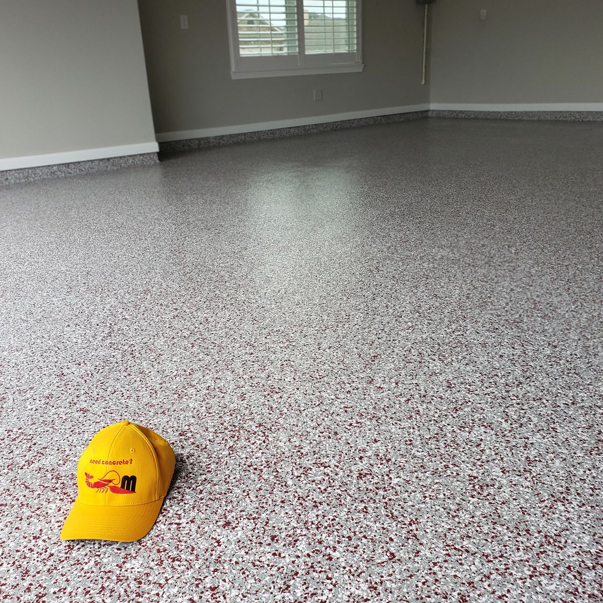 Polished, Stained Concrete for Mudbugs Construction in 77095, TX