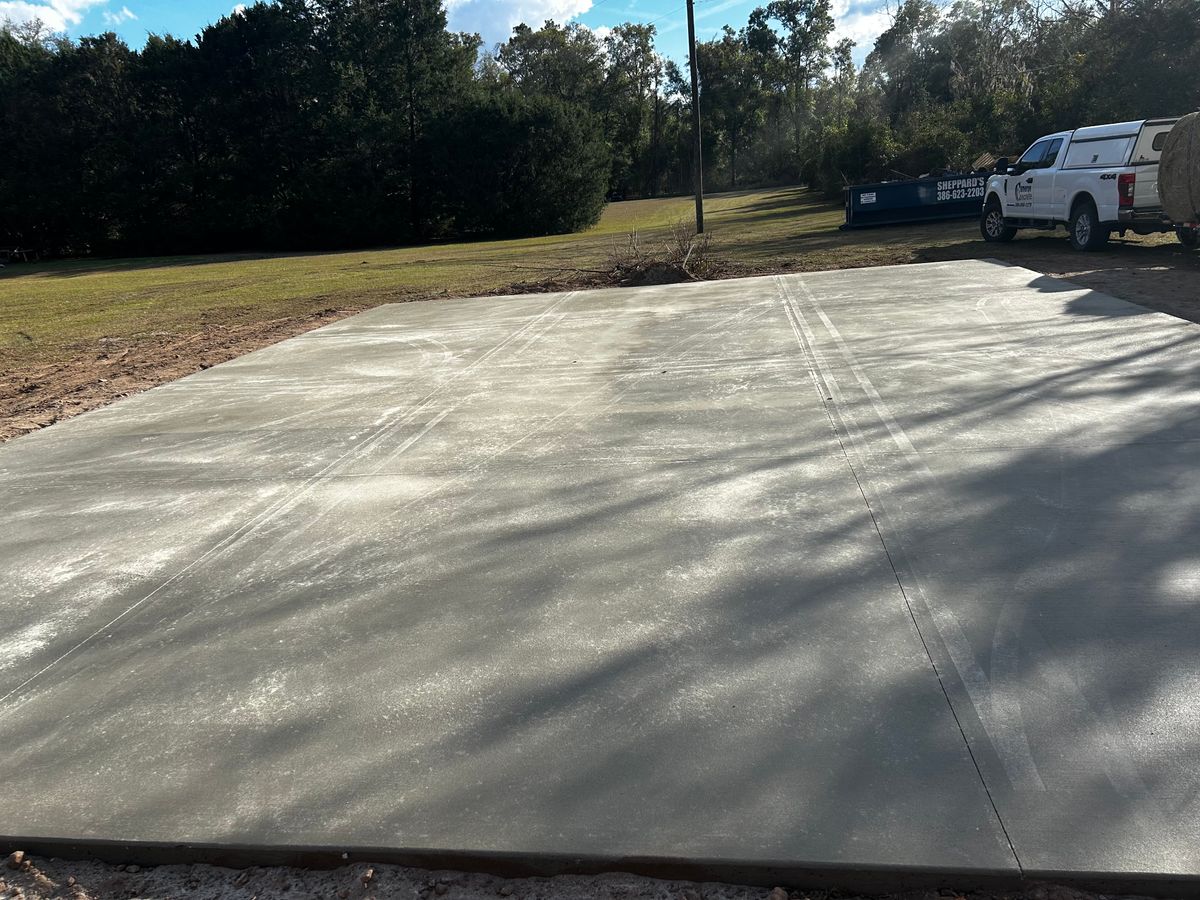 Concrete for Cameron Enterprises in Live Oak, FL