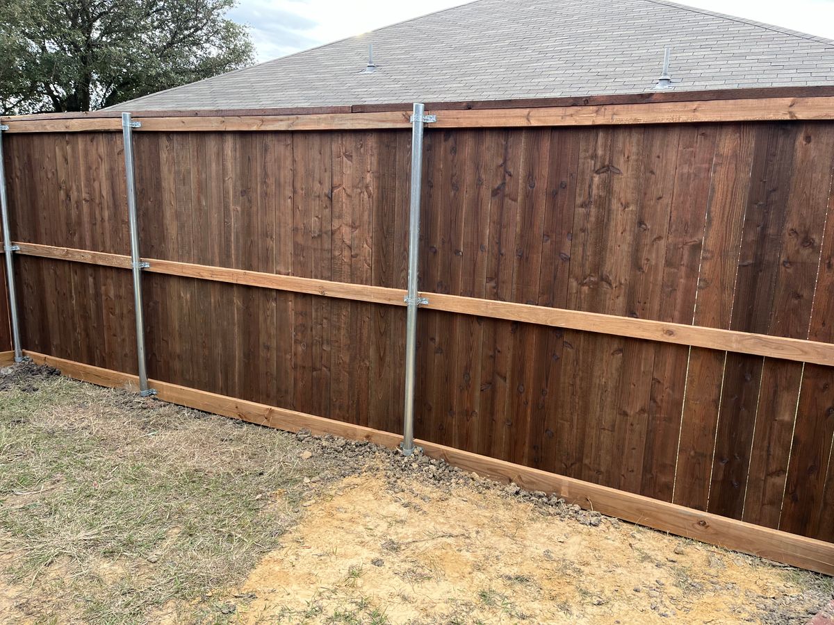Fence Installation for JSL Woodworks and Contracting in Midlothian, TX