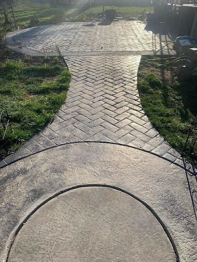 Stamped Concrete Installation for G&A Contracting, LLC  in Germantown, OH