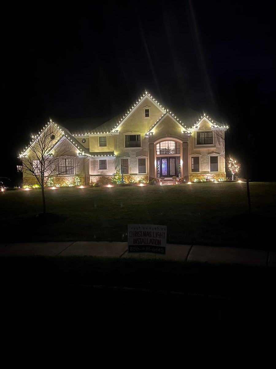 Permanent Lighting for Happy Holiday Christmas Lighting in Mullica Hill, NJ