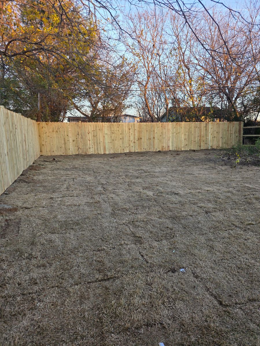 Fence Installation for RACSO RDZ LLC in McKinney, TX