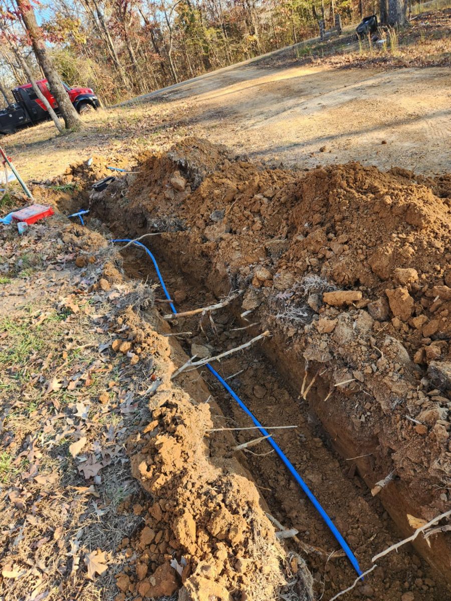Foundation Digging for West TN Dirt Works in Lexington, TN