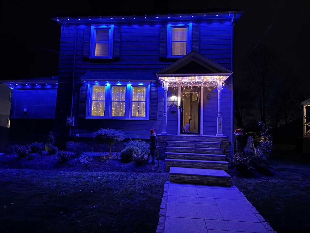 Seasonal Light Installation for Deck the Halls in Bristol, CT