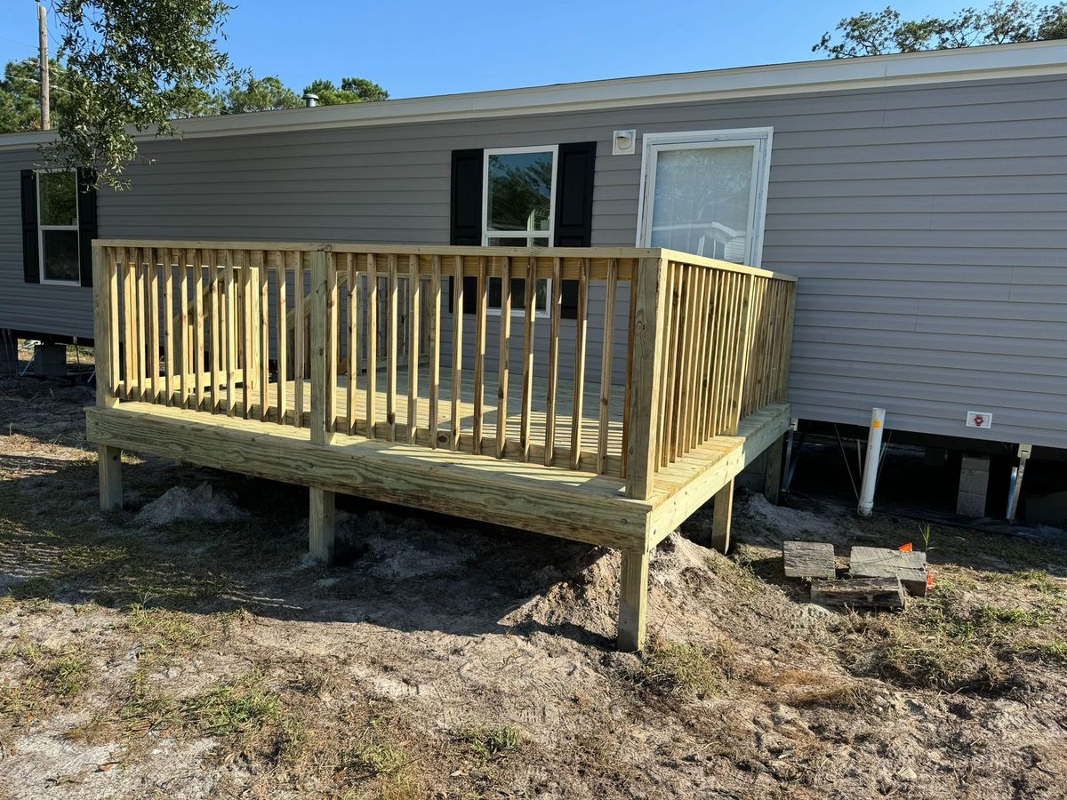 Deck & Patio Installation for Ruben R construction in Mount Olive, NC