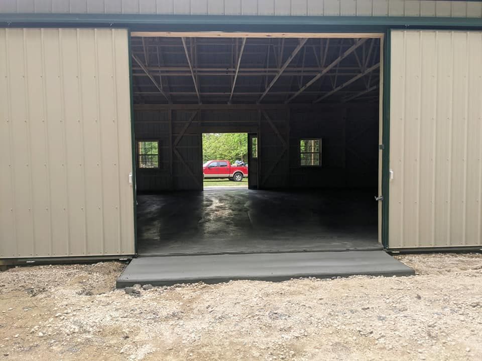 Pole Barn Construction for JD's Concrete LLC in Dameron, MD