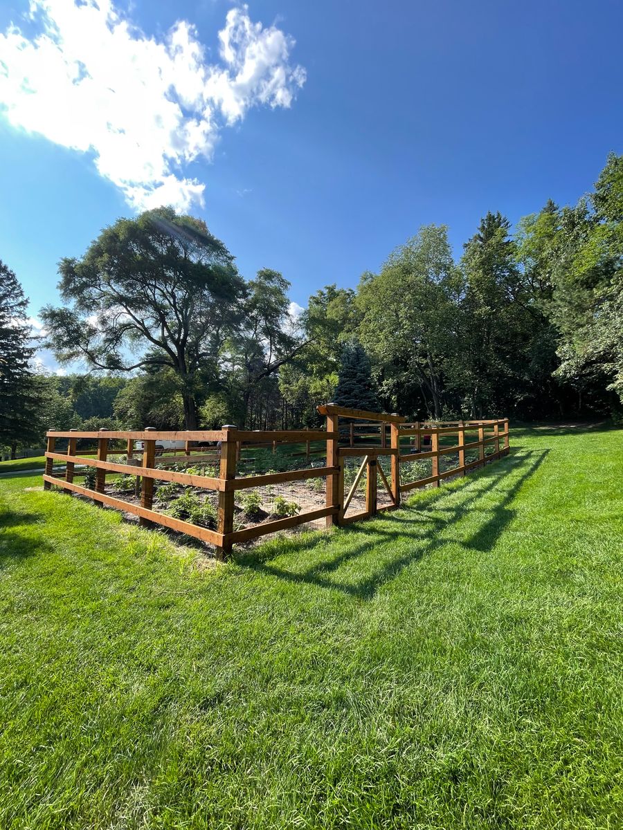 Fence Installation for TMF Services in Lapeer County, MI