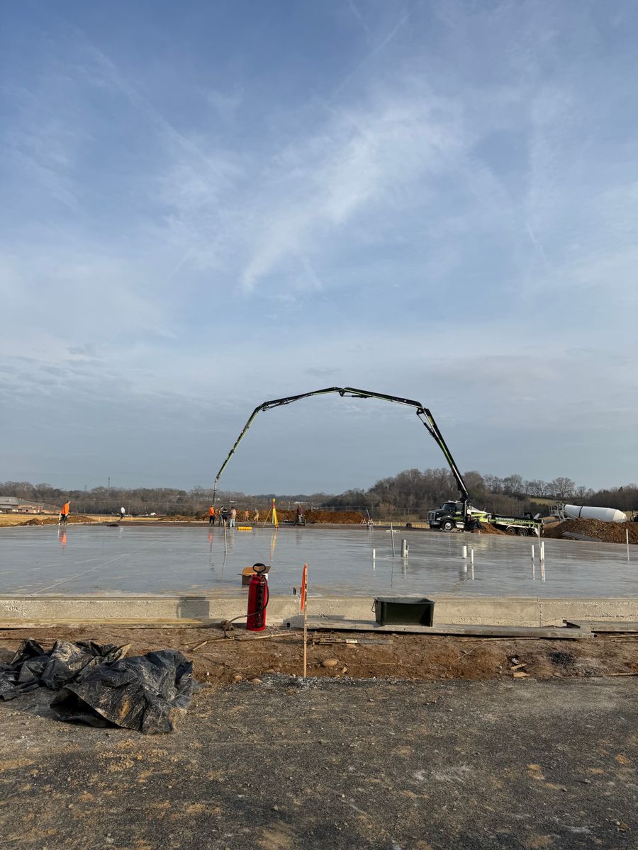 Boom Pumping for Williams Concrete Pumping in Knoxville, Tennessee