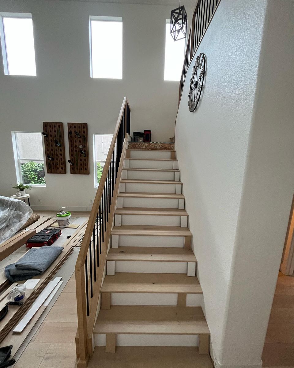 Custom Stair Install for 5A Flooring in Escondido, CA