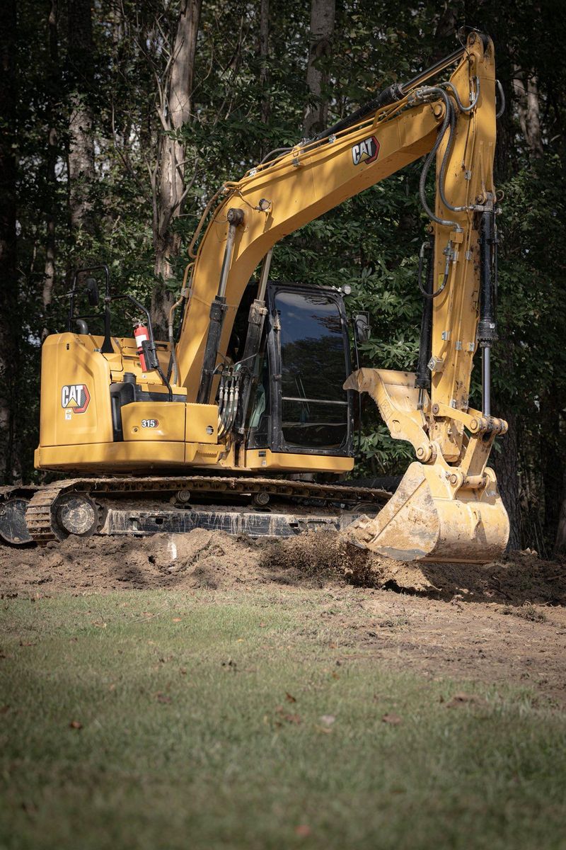 Excavation for Collins Constructors in Fyffe, AL