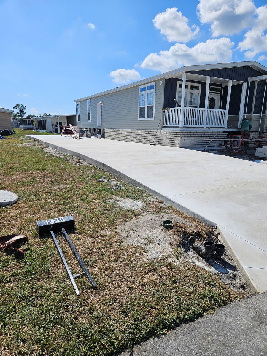 Sidewalk Installation for Clark Masonry in Lake County, FL