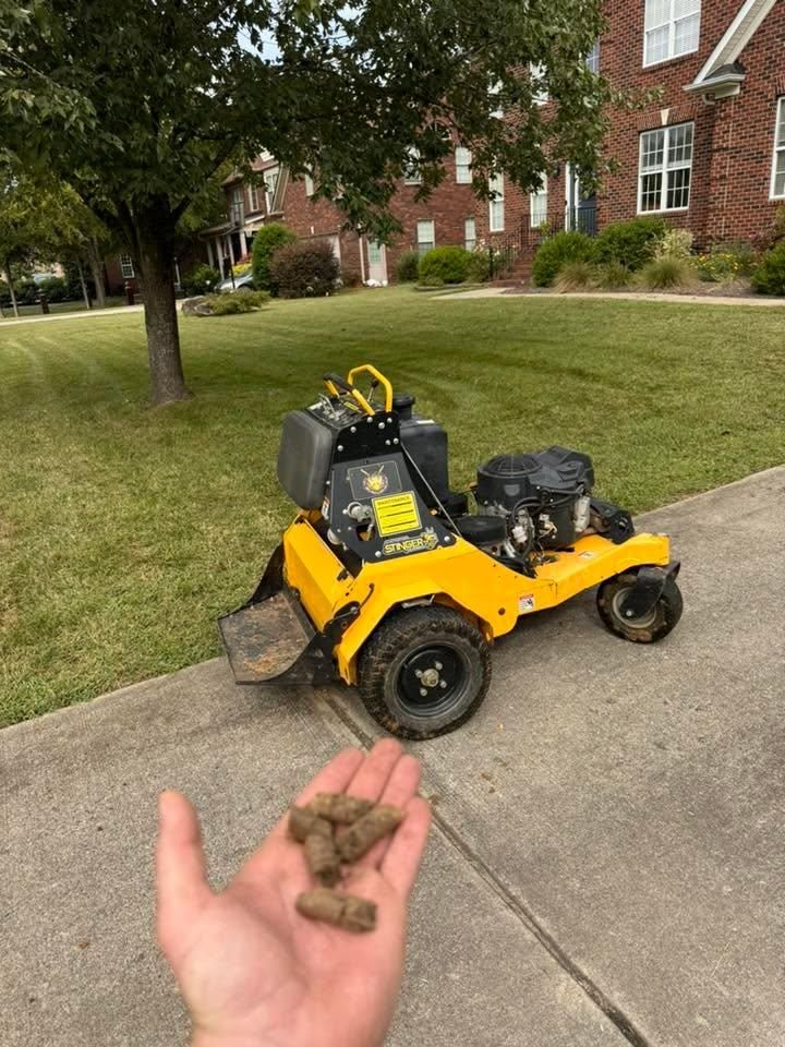 Lawn Aeration for CG’s Enterprises in Concord, NC