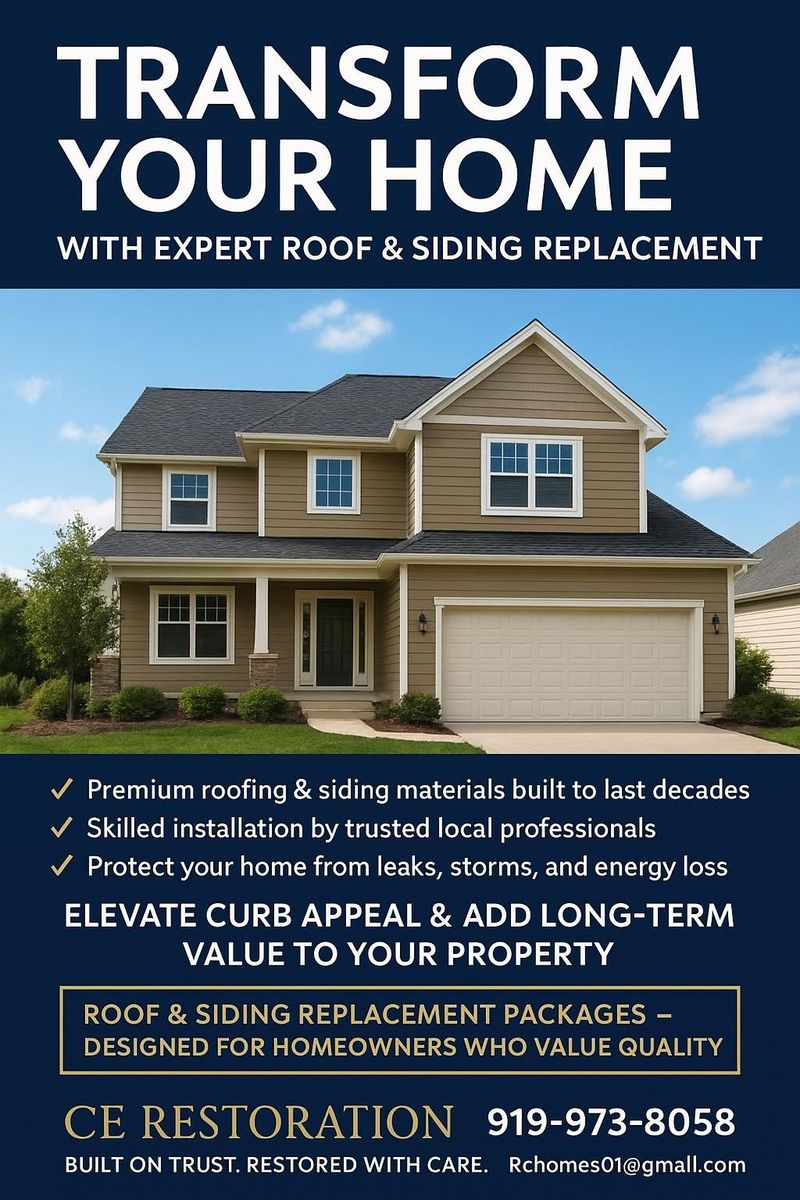 Siding Restoration for CE Restoration in Durham, NC
