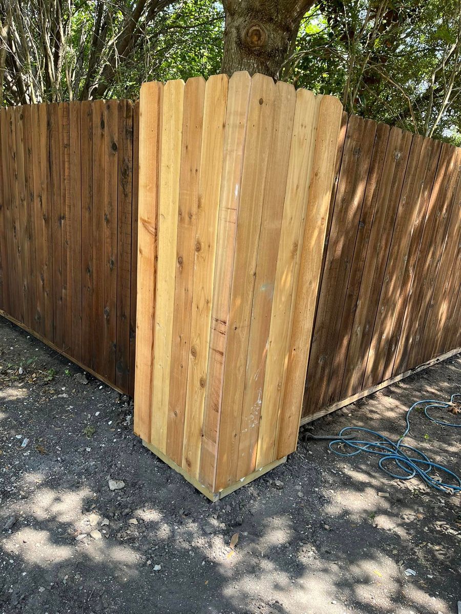 Fence Repair for JSL Woodworks and Contracting in Midlothian, TX