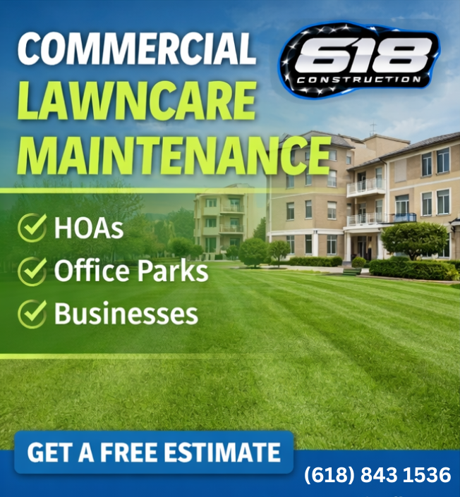 Commercial Lawn Care for 618 Construction  in Olney, IL