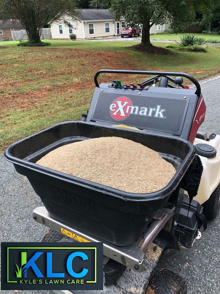 Core Aeration and Overseeding for Kyle's Lawn Care in Kernersville, NC