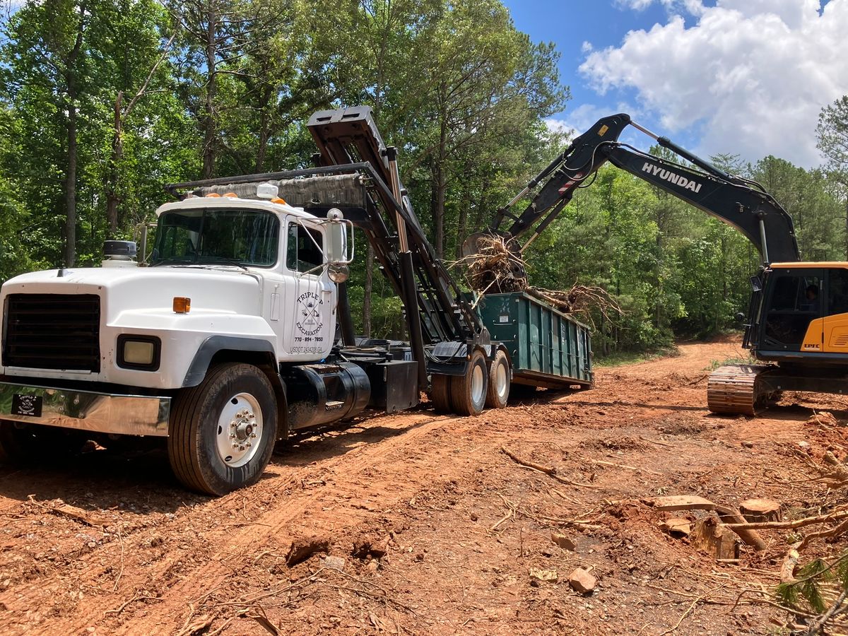 Hauling and Roll off Dumpster service for Triple P Excavation in Atlanta, GA