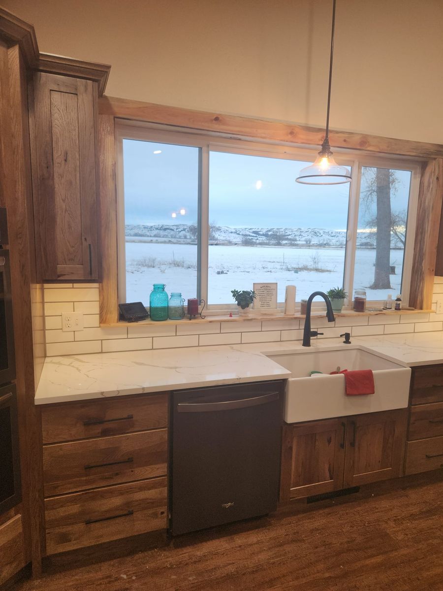 Kitchen Renovation for Pinewood Construction. LLC in Miles City, MT