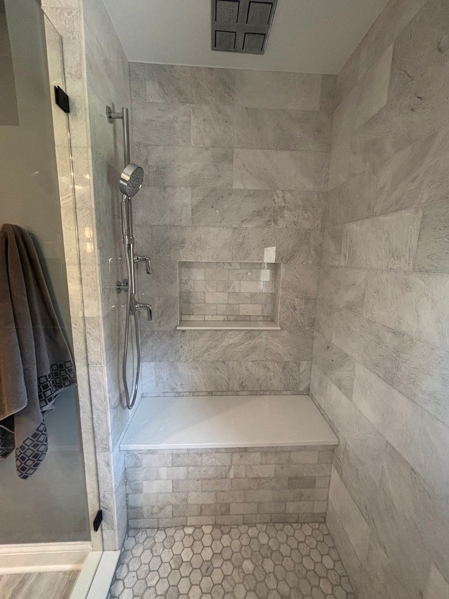 Bathroom Renovation for Linsfort Construction in Villa Park, IL