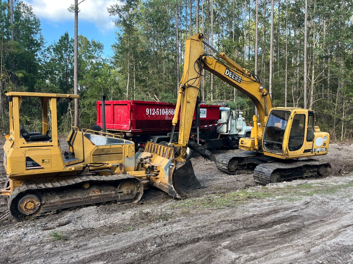 Site Preparation for Diamond B Earthworks in Camden County, GA
