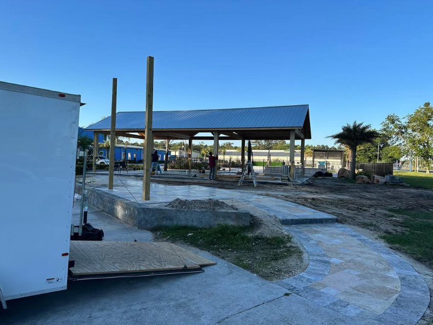 Pole Barn Construction for MI Contracting in St. Augustine, FL