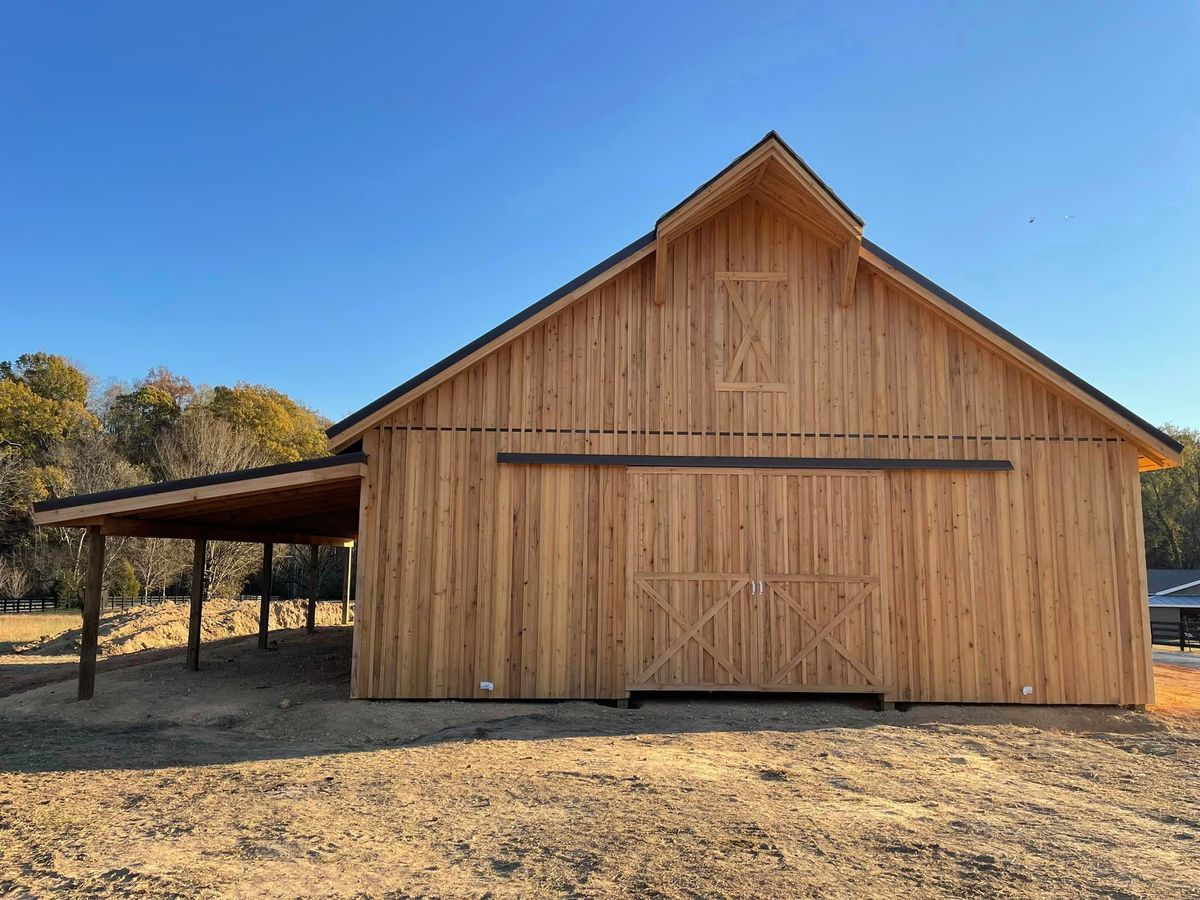 Shed Construction for Lumen Constructions in Lobelville, TN