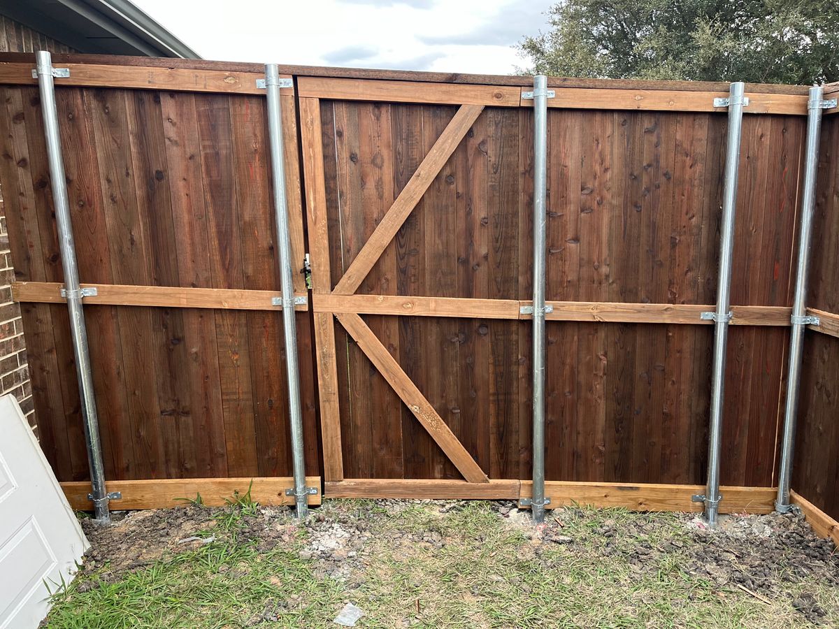 Fence Installation for JSL Woodworks and Contracting in Midlothian, TX