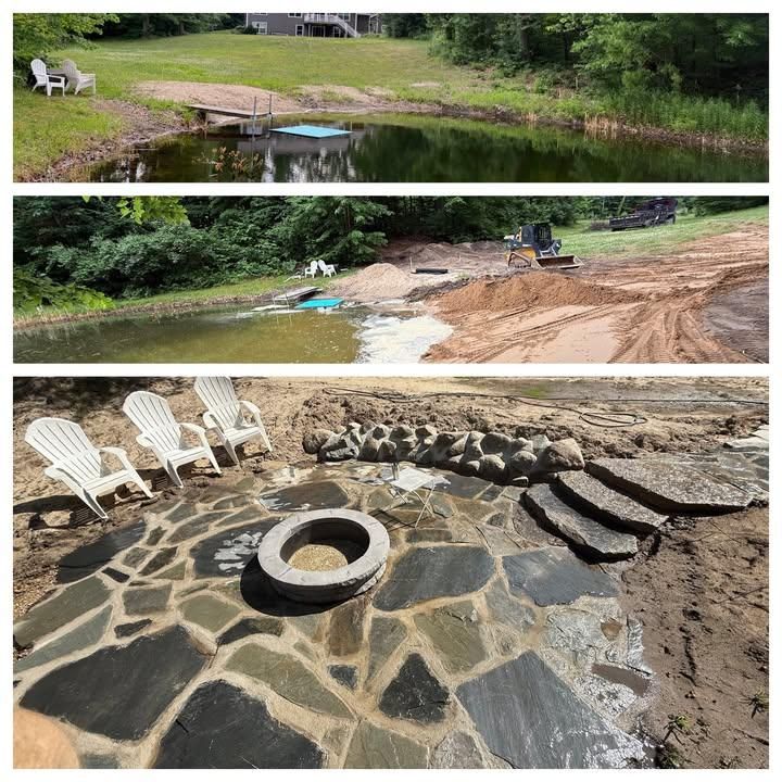 Pond Construction for Palmer Property Services in Middleville, MI