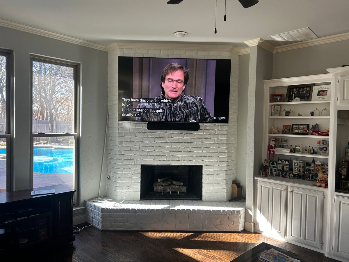 TV mounting for Light It Up AV and Turf in Keller, TX