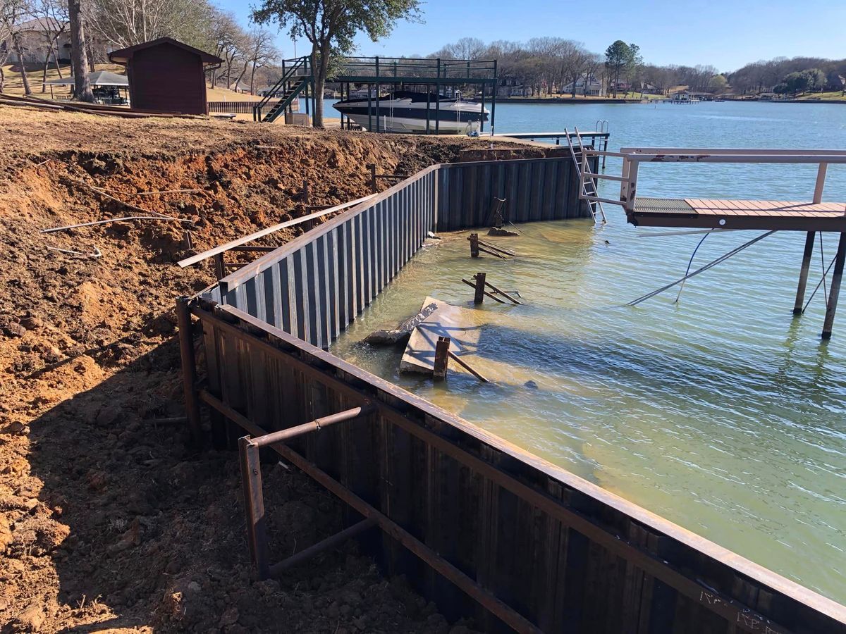 Bulkheads for BR Construction LLC in Corsicana, TX