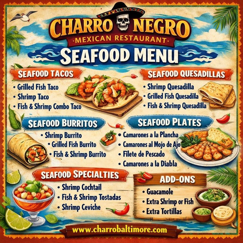 Taqueria Charro Negro for Charro Negro Mexican Restaurant in Baltimore, MD