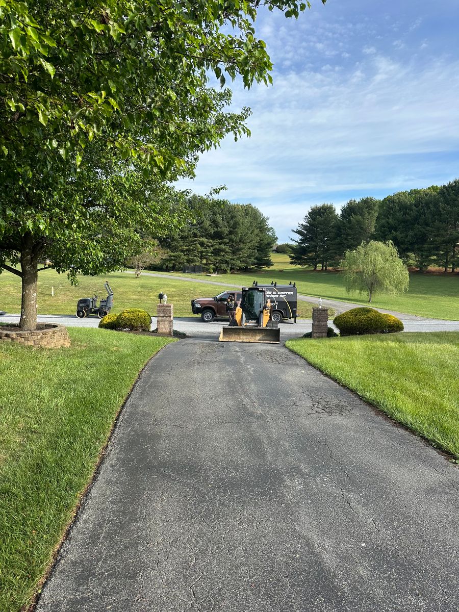 Grading for James R Carter Paving in Roanoke, VA