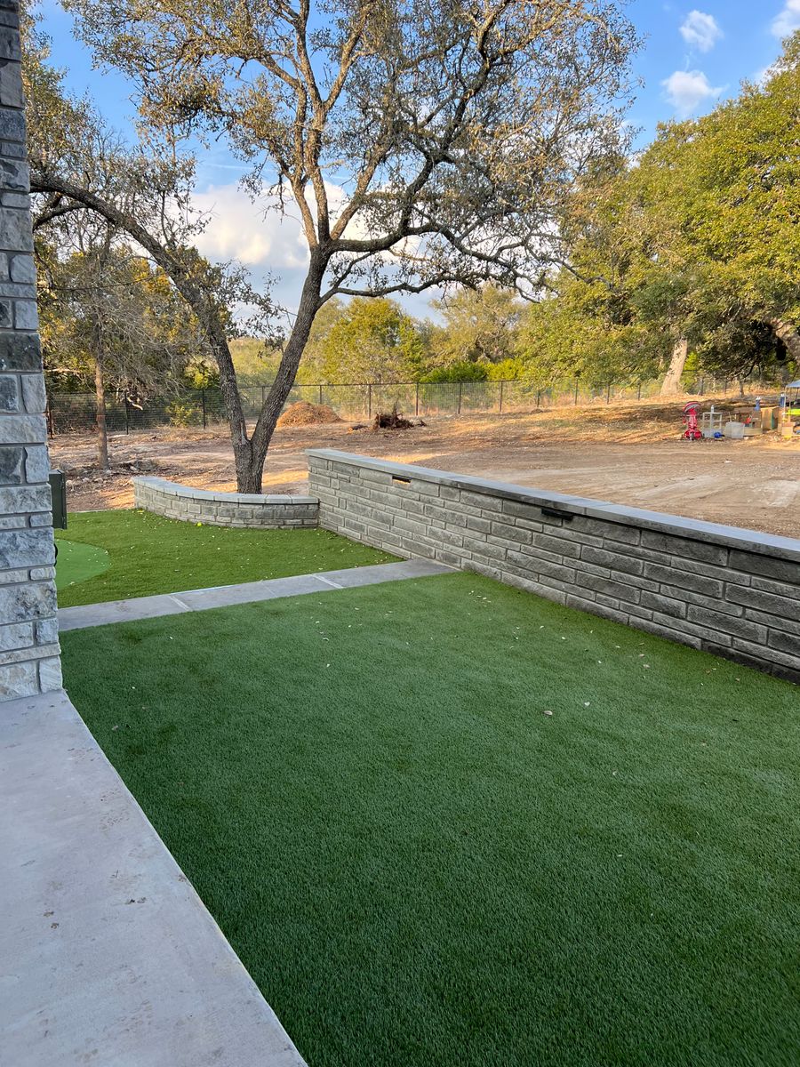 Hardscape Installation for N. B. Fence & Landscape in New Braunfels, TX