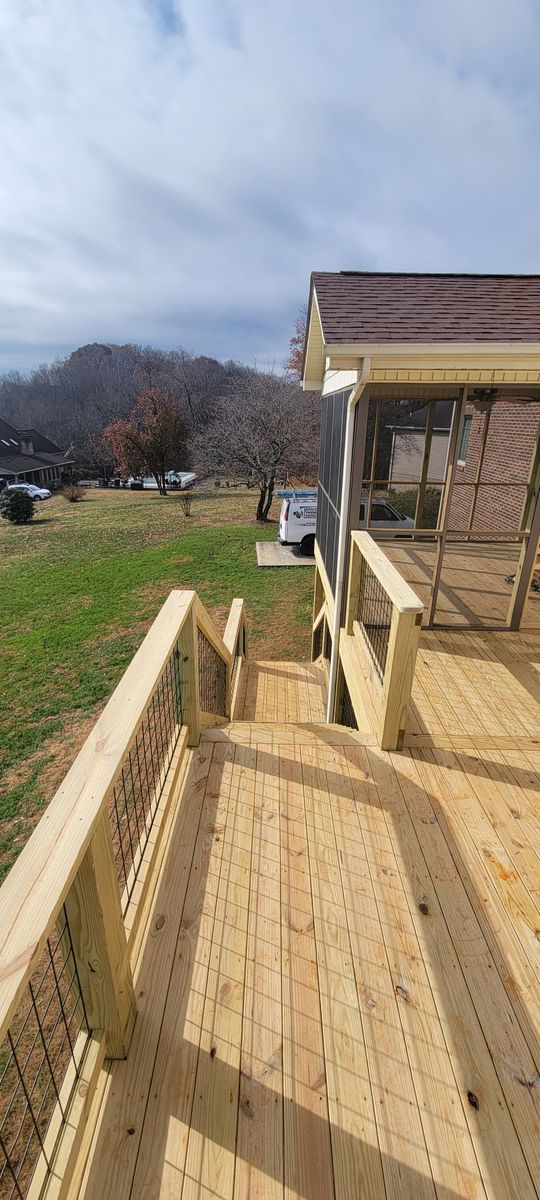 Deck & Patio Installation for Middle Man Construction in Fall Branch, TN